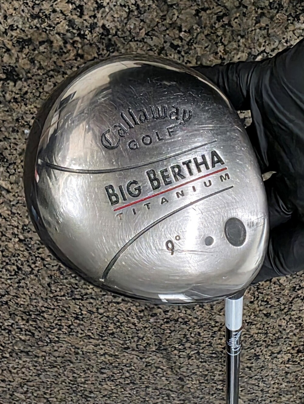 Callaway Golf Big bertha Titanium 9 driver with Graphite shaft R-Flex RHC 65 W